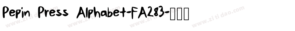 Pepin Press Alphabet-FA283字体转换